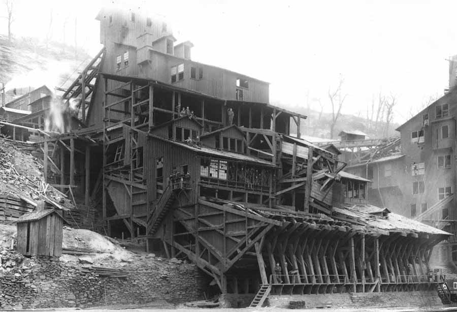 Partial Demolition of the Second Breaker prior to Rebuilding  May 6th 1905  Digitally Watermarked